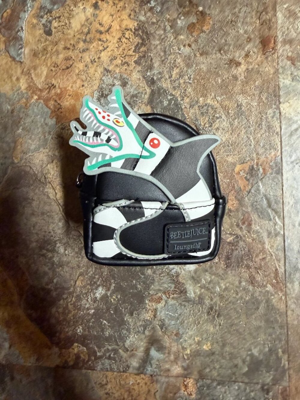 Loungefly Beetlejuice Sandworm Mini Backpack Keychain - Brand new